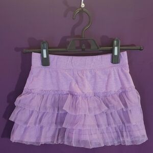 Piper Lavender Ruffle Mini Skirt With Shorts